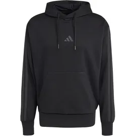 adidas Essentials 3-STREIFEN Hoodie Herren, KE7272 - black/carbon S