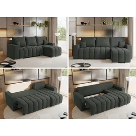 MKS ECKSOFA KIRASSO L Dunkelgrau Stukture