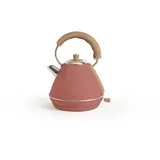 CREATE / KETTLE RETRO M Elektrischer Wasserkocher Terracotta / Schnelles Aufkochen, Kapazität 1 l, automatische Abschaltung, Antikalkfilterung, automatische Abschaltung, Wasserstandsanzeige, Ø 17,2