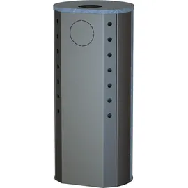 THERMIA Kaminofen München Naturstein grau 7 kW
