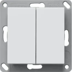 Gira Funk-Wandsend. batterielos 2fach reinweiß 242203