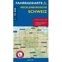 Grünes Herz Fahrradkarte Mecklenburgische Schweiz 1:75 000