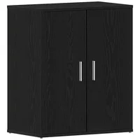 VidaXL Schuhschrank Schwarz Eiche 60x35x70 cm Holzwerkstoff