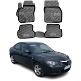 Omac 4695444 Fußmattensatz Menge: 4, Schwarz TPE (thermoplastischer Elastomer)