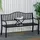 Outsunny Gartenbank 150 x 59 x 90 cm Schwarz