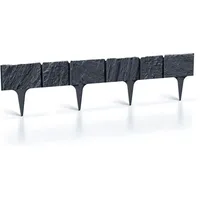 Rasenkante 'Stone' 3,9m Steinoptik Beeteinfassung Kunststoff Garten flexibel matt