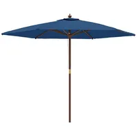 VidaXL Sonnenschirm mit Holzmast Azurblau 299x240 cm