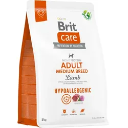 BRIT CARE Dog Hypoallergenic Adult Medium Breed Lamb 3kg