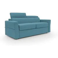 Divani.store - Avalon Schlafsofa Mit 18 Cm Hoher Matratze Aus Wasserfestem Stoff T03 200 Cm (140x197) Hellblau