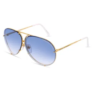 Porsche Design 8478 Herren-Sonnenbrille Vollrand Pilot Metall-Gestell, Gold