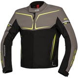 IXS TS-Pro ST+ Textiljacke wasserdicht / Schwarz/Grau/Neon-Gelb / S