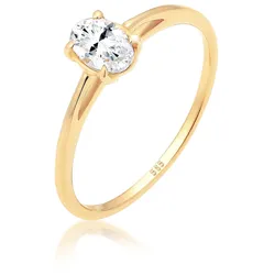 Elli PREMIUM Verlobungsring Valentin Liebe Topas 585 Gelbgold Ringe   Damen 