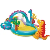 Intex 57135EP - Aufblasbares Wasserspielcenter Dinoland, 131 x 90 x 44 Zoll