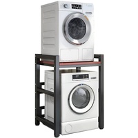 Verstellbares Stapel-Set – 400 kg Kapazität – über Waschmaschinen-Aufbewahrungseinheit – Frontlader-Waschmaschine und Trockner tragbares Gestell