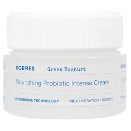 Korres Greek Yoghurt Intensiv nährende probiotische Feuchtigkeitscreme trockene Haut für das Gesicht, dermatologisch getestet, 40 ml
