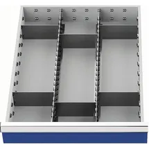 Bedrunka & Hirth Gerätebau GmbH Schubladenunterteilungsmaterial Front-H.150mm 2Längs-/6Querteiler Schubl-B.450mm