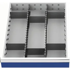Bedrunka & Hirth Gerätebau GmbH Schubladenunterteilungsmaterial Front-H.150mm 2Längs-/6Querteiler Schubl-B.450mm