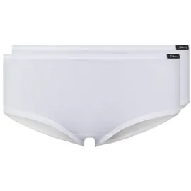 SKINY Damen Panty Vorteilspack - Slip, Pants, Cotton Stretch, Basic Weiß M