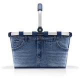 reisenthel carrybag Jeans 2 - Stabiler Einkaufskorb mit viel Stauraum und praktischer Innentasche – Elegantes und wasserabweisendes Design