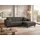 Home Affaire Ecksofa HOME AFFAIRE "ARROS L-Form mit Wellenunterfederung, Maße B/T/H: 235/163/81 cm", grau (anthrazit), B:235cm H:81cm T:163cm, 100% Polyester, Sofas, Ecksofa, incl. Zierkissen, mit Recamiere rechts/links bestellbar, auch in Cord