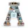 BOARTI Kinderregal Buchstabe A 54 x 49 x 19 cm Holz grau