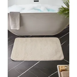 Beliani Badteppich Urlana Weiß 90 x 60 cm