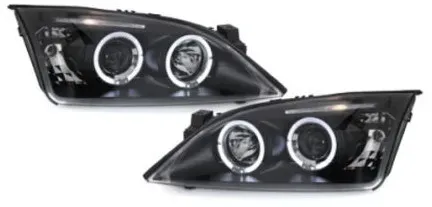 Kristallscheinwerfer für Ford Mondeo (2000–2007) - schwarz