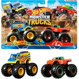 Hot Wheels Monster Trucks 1:64 2er-Pack (verschiedene Ausführungen) FYJ64