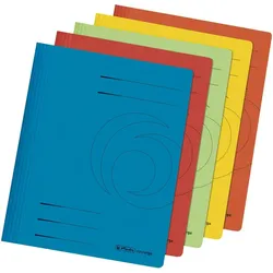 herlitz Schnellhefter Karton farbig sortiert intensiv VE=40x5 Stück