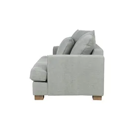 Soho Sessel Franka Flachgewebe 136 x 87 x 103 cm Grau mit Kissen