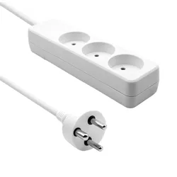MicroConnect Steckdosenleiste - Eingabe, Eingang Typ K - Ausgangsanschlüsse: 3 (