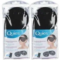 Quies Optik masque de relaxation noir 2x1 pc(s)