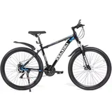 Sinaopus Mountainbike Fahrrad 26, 27.5 Zoll Mountainbike, MTB mit Scheibenbremse, 21 Gang Schaltung, Geeignet für Damen und Herren(26, Blau)