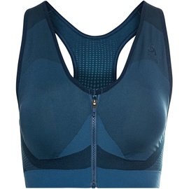 Odlo SEAMLESS HIGH Sport BH, blue wing teal, L