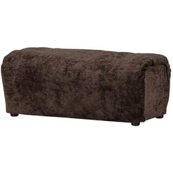 Hocker Baggy aus 3D-Chenille-Stoff, Dunkelbraun