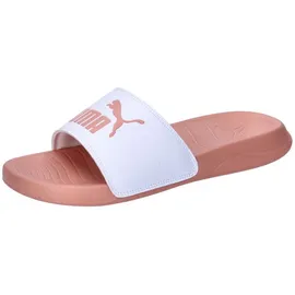 Puma Unisex Popcat 20 Slide Sandal, White-Deeva Peach, - 38