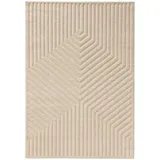 benuta Teppich Creme, Kunststoff, Rechteckig, 300x400 cm, pflegeleicht, Teppiche - Böden, Teppiche