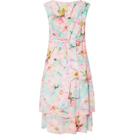 Betty Barclay Chiffonkleid mit Bindegürtel Mint/Rosé 48