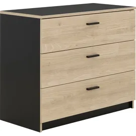 Gami Schubladenkommode Tonight 92 x 76 x 45 cm Schwarz
