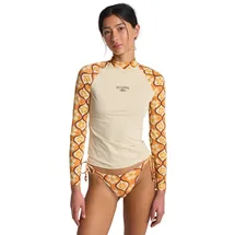 BILLABONG Tropic Surf Print Langarm Lycra white cap), Gr. XS