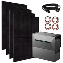 EcoFlow Balkonkraftwerk 1760+ Watt bifazial 440 W inkl. Anker SOLIX Solarbank 2 Pro 3,2 kWh