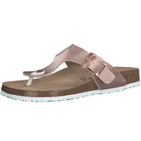 Zehentrenner TAMARIS "CORRA" Gr. 41, rosegold (roségoldfarben) Damen Schuhe Zehentrenner Sommerschuh, Schlappen mit angenehmen Zehensteg