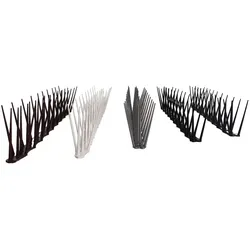 Vogelschreck Kunststoff Spikes Vogelabwehr dunkelgrau Taubenabwehr Balkon