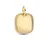 Pandora Gravierbarer Quadratischer Anhänger Gold 364009C01