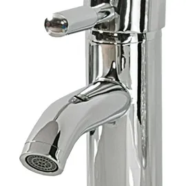 Beliani RUSUMO Waschtischarmatur Messing Silber