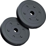 ScSPORTS® Hantelscheiben - Set, 5/10/15/20 kg, Ø 30/31mm, Zement, Kunststoff - Gewichtsscheiben, Hantelscheiben-Set, Fitness Scheiben, Gewichte für Hantel, Langhantel (5 KG (2 x 2,5 kg))