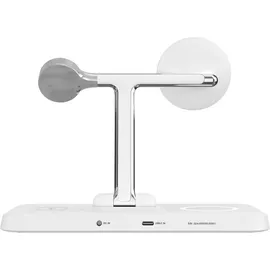 Hyper HyperJuice Next Qi2 4-in-1 Magnetische Ladestation Weiß
