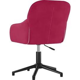 vidaXL Bürostuhl Samt Weinrot