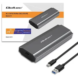 Qoltec NV2271 1 x M.2 SATA USB 10 Gbit/s