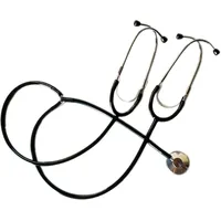 Einkopf-Lehrstethoskop für medizinische Ausbildung Krankenschwester Erwachsene Kinder-Black||HN100